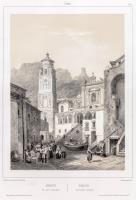 Amalfi, vue de la Cathedrale-Amalfi veduta della Cattedrale